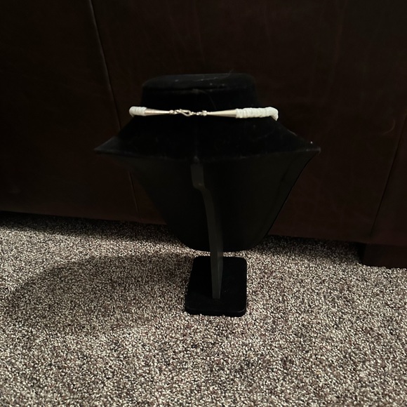 Hand Crafted Ruby Zoisite/Quartz/Puka Shell & Sterling Silver Necklace. - Picture 3 of 3